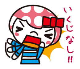 Girl of the waterdrop head sticker #1357039