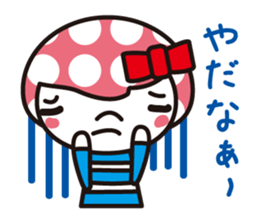 Girl of the waterdrop head sticker #1357041