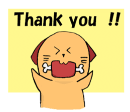 Dog to take reaction of one animal sticker #1357740