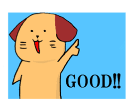 Dog to take reaction of one animal sticker #1357744