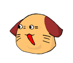 Dog to take reaction of one animal sticker #1357761