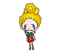 Girl stylish softly sticker #1357884