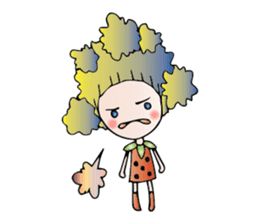 Girl stylish softly sticker #1357886