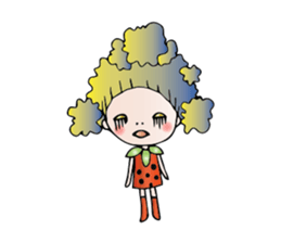 Girl stylish softly sticker #1357889