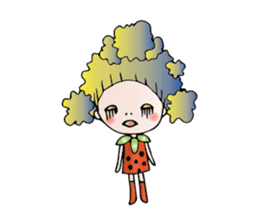 Girl stylish softly sticker #1357889