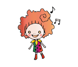 Girl stylish softly sticker #1357890