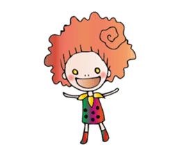 Girl stylish softly sticker #1357891