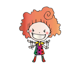 Girl stylish softly sticker #1357893