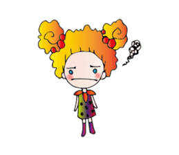 Girl stylish softly sticker #1357894