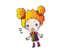 Girl stylish softly sticker #1357896