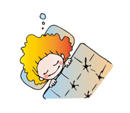 Girl stylish softly sticker #1357897