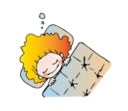 Girl stylish softly sticker #1357897