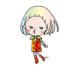 Girl stylish softly sticker #1357899