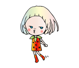 Girl stylish softly sticker #1357899