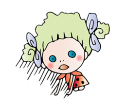 Girl stylish softly sticker #1357903