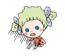 Girl stylish softly sticker #1357903