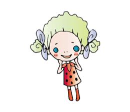 Girl stylish softly sticker #1357904