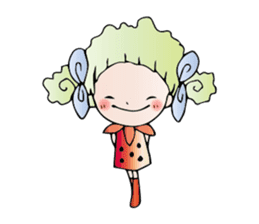 Girl stylish softly sticker #1357905