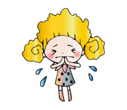 Girl stylish softly sticker #1357908