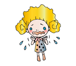 Girl stylish softly sticker #1357909