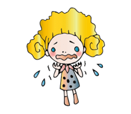 Girl stylish softly sticker #1357909