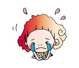 Girl stylish softly sticker #1357910