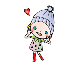 Girl stylish softly sticker #1357913