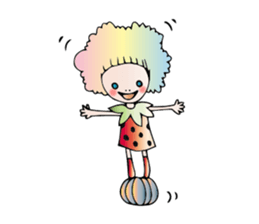 Girl stylish softly sticker #1357914