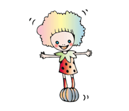 Girl stylish softly sticker #1357914