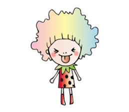 Girl stylish softly sticker #1357916