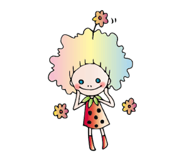 Girl stylish softly sticker #1357917