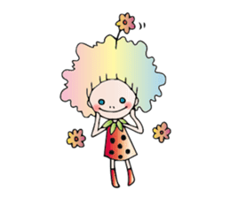 Girl stylish softly sticker #1357917