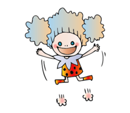 Girl stylish softly sticker #1357918