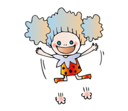 Girl stylish softly sticker #1357918