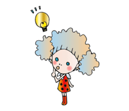 Girl stylish softly sticker #1357920