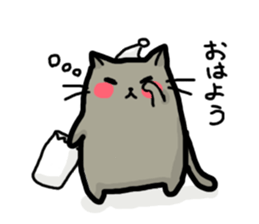 Rosy cheeks Cat sticker #1358122