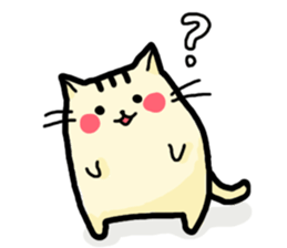 Rosy cheeks Cat sticker #1358129