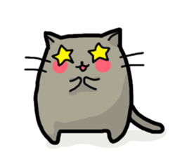 Rosy cheeks Cat sticker #1358135