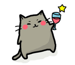 Rosy cheeks Cat sticker #1358136