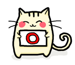 Rosy cheeks Cat sticker #1358140