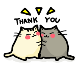 Rosy cheeks Cat sticker #1358143