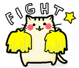 Rosy cheeks Cat sticker #1358145