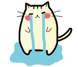 Rosy cheeks Cat sticker #1358146