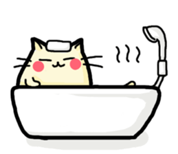 Rosy cheeks Cat sticker #1358150