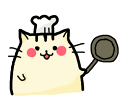 Rosy cheeks Cat sticker #1358161