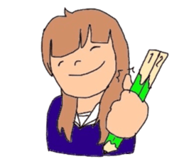 japanes girl sticker #1359007