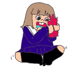 japanes girl sticker #1359008