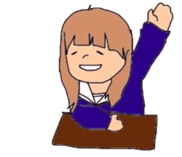 japanes girl sticker #1359010