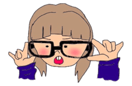 japanes girl sticker #1359012