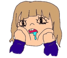 japanes girl sticker #1359013